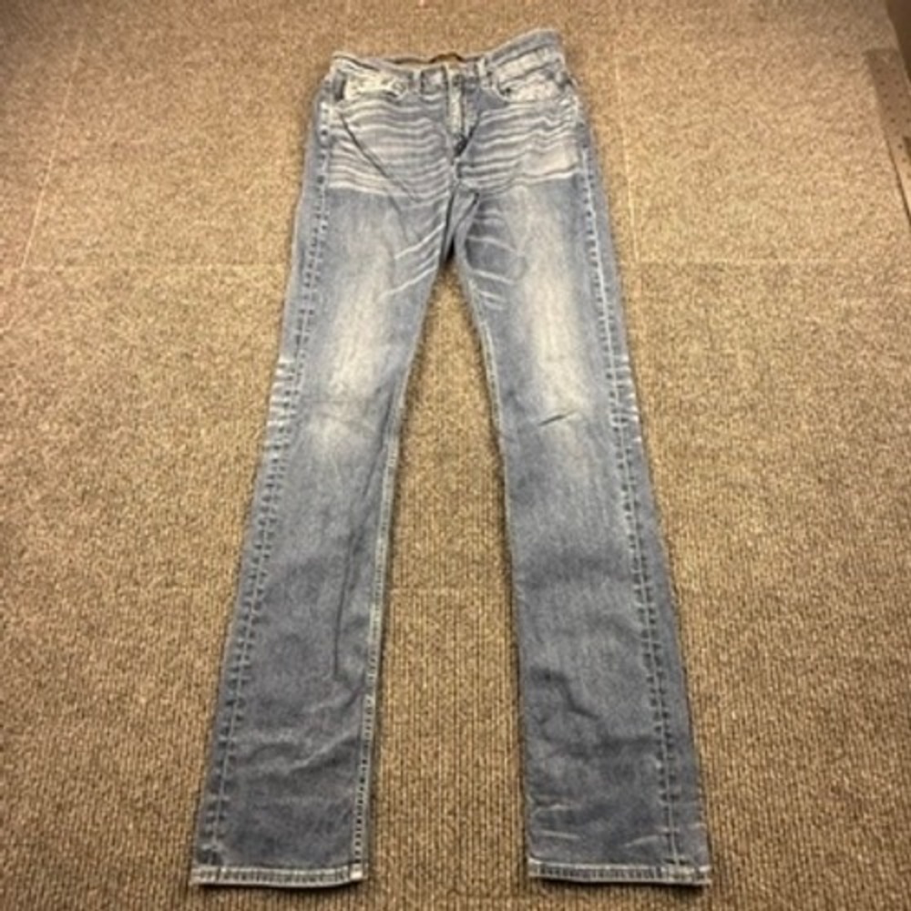Outpost Makers Original Straight Jeans Mens 30x36 Medium Wash Blue OPOS541